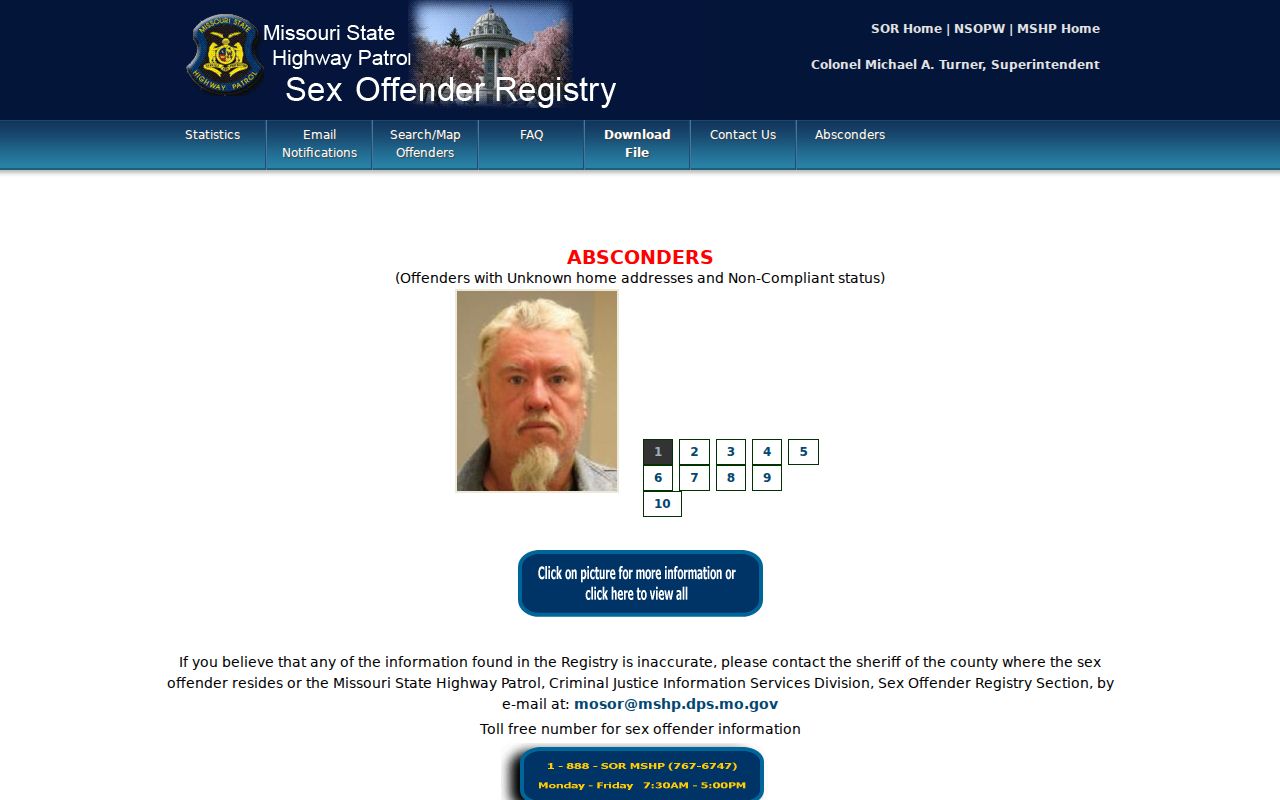 Blue Springs residents directory Missouri statutory registry search criteria